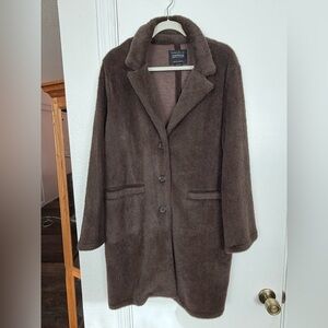 Anthropologie X Sanctuary Hometown Fuzzy Knit Coat